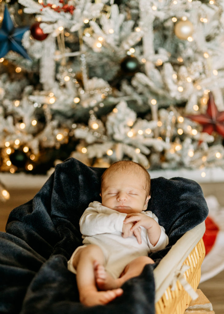 Christmas newborn photo