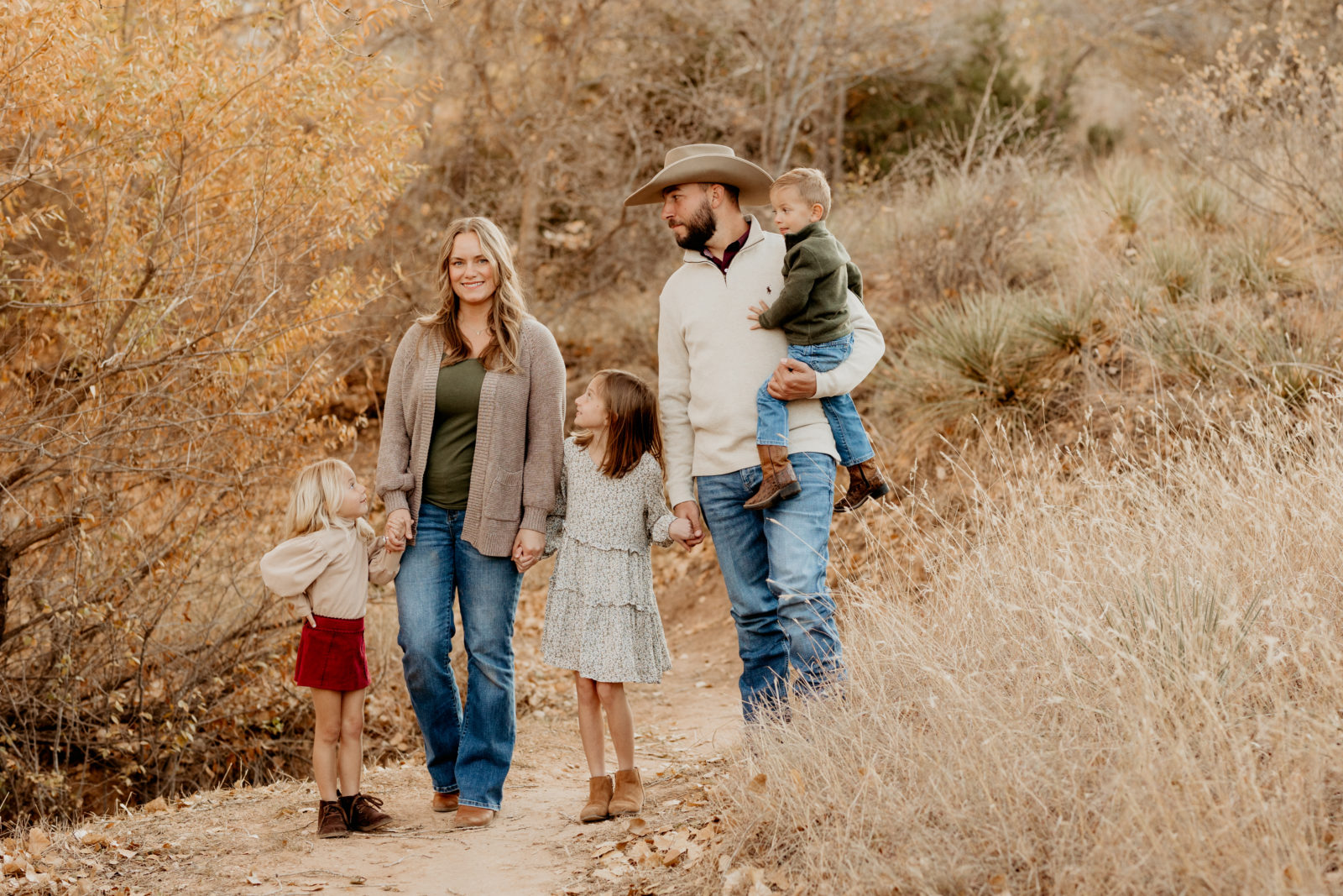 Fall family photo in Amarillo