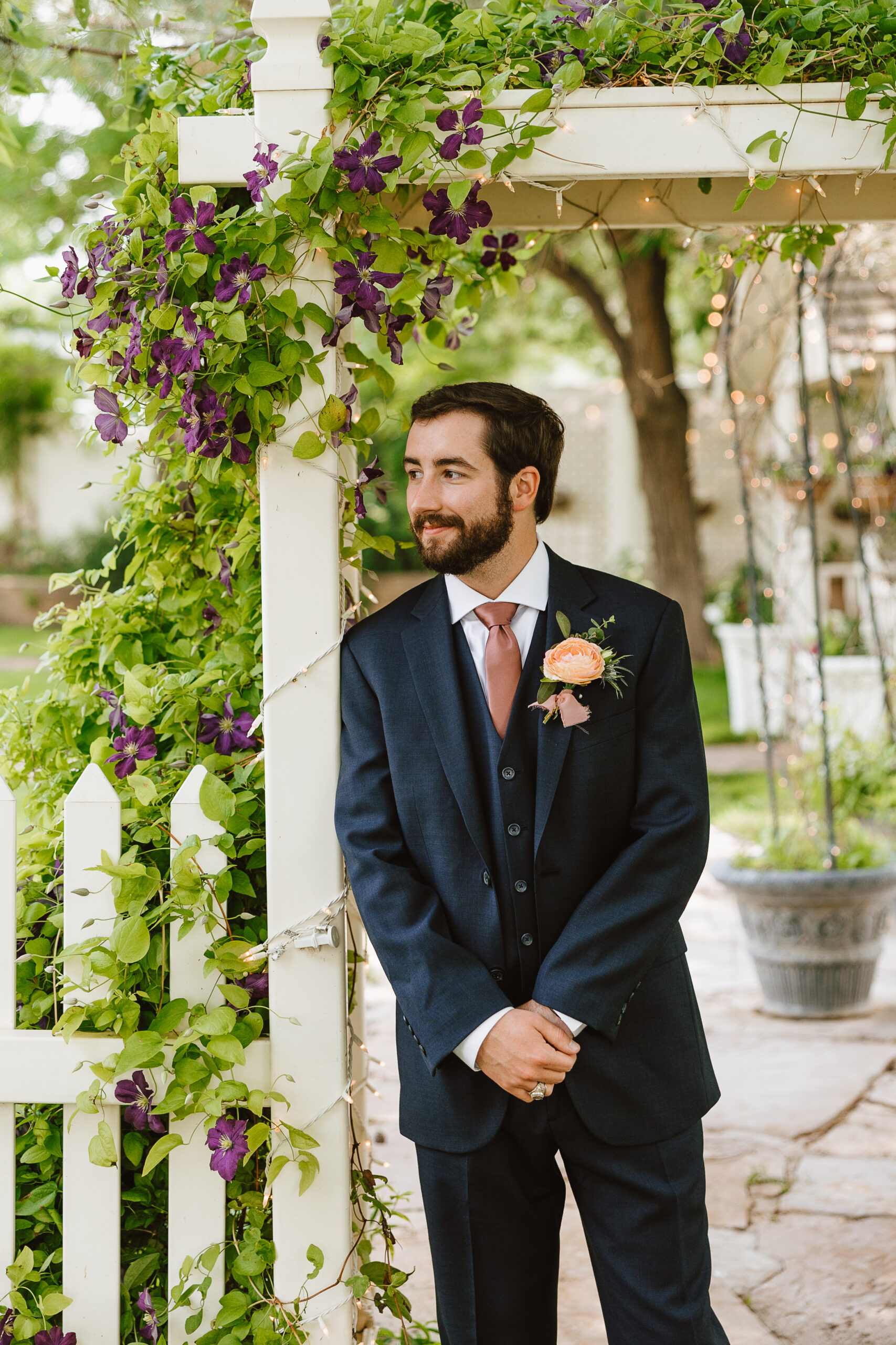 Groom at Country Home Weddings
