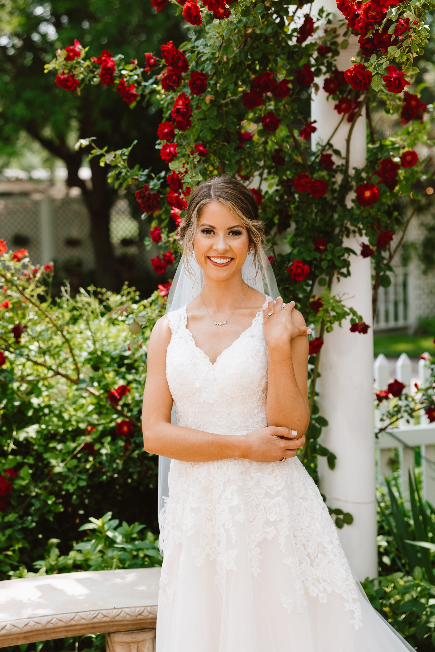 Bridal Portrait with Roses