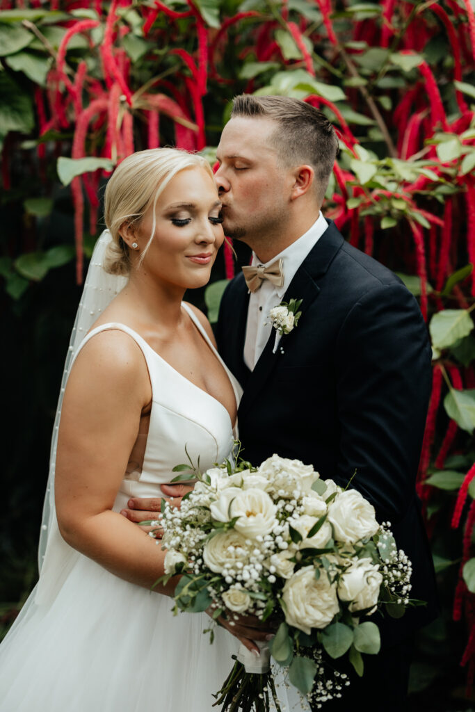 Amarillo Botanical Gardens Bride and Groom