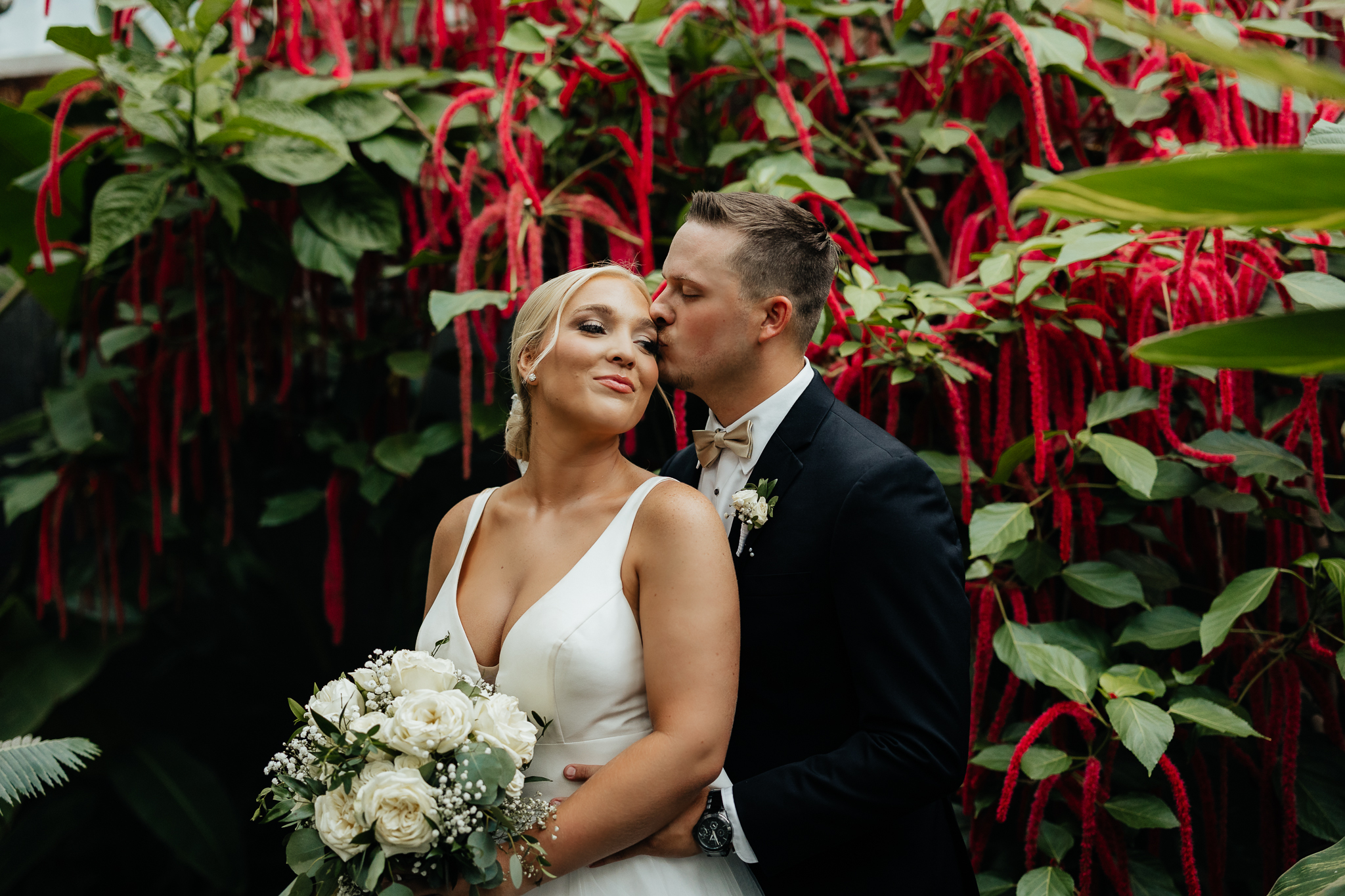 Amarillo Botanical Gardens Bride and Groom