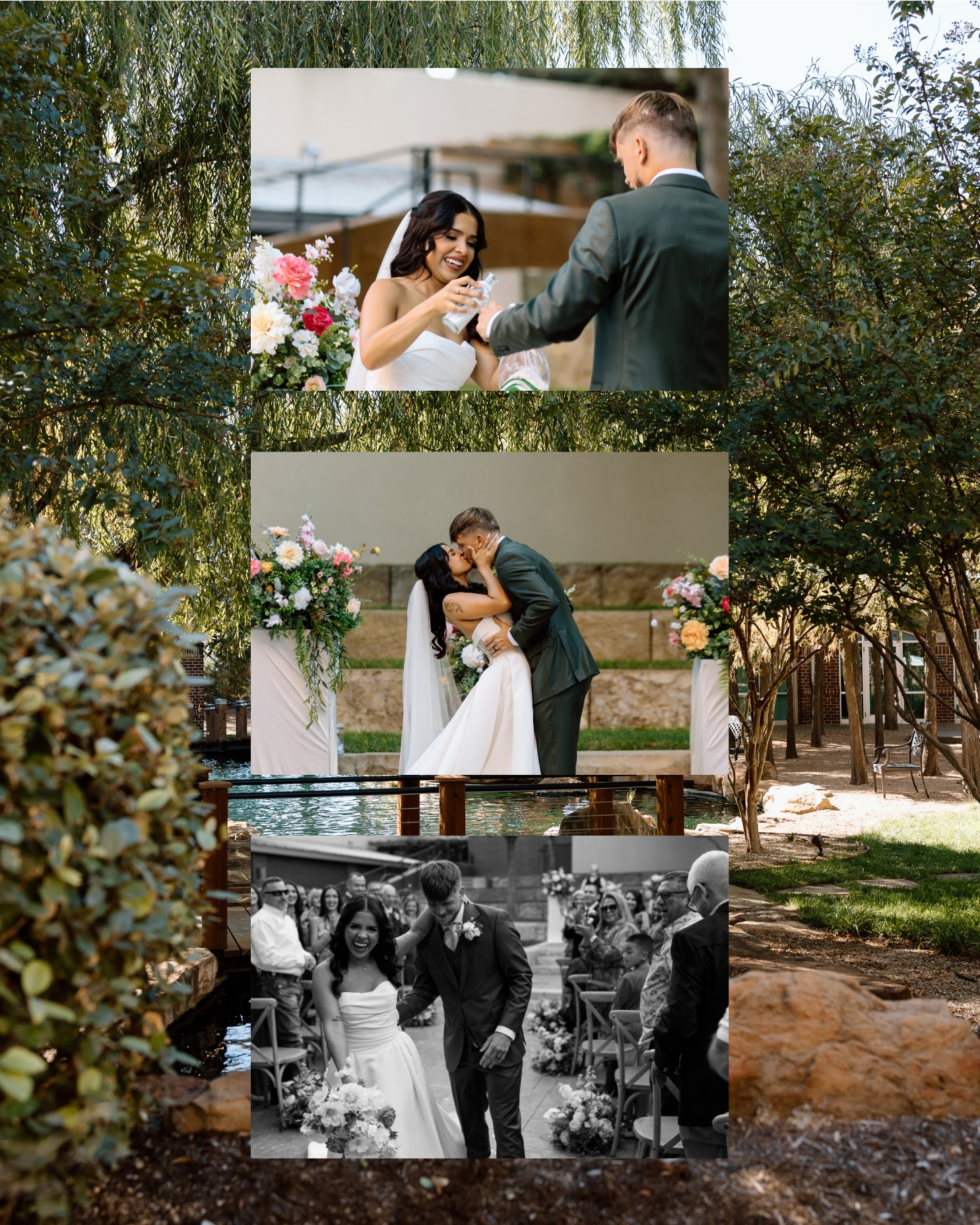 Ceremony captured by a Lubbock wedding photographer at the Willows Event Center