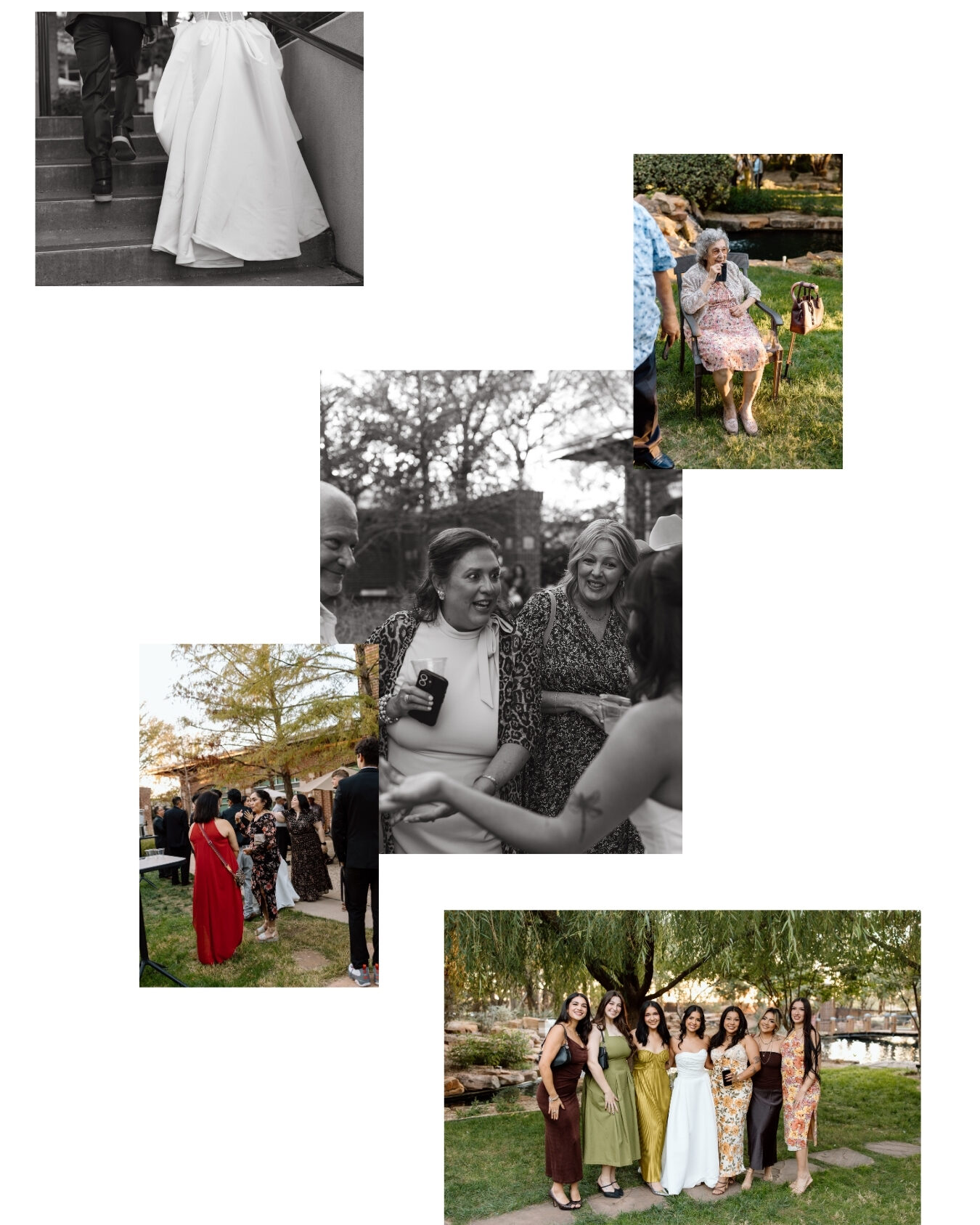 Candid moment captured by a Lubbock wedding photographer at the Willows Event Center