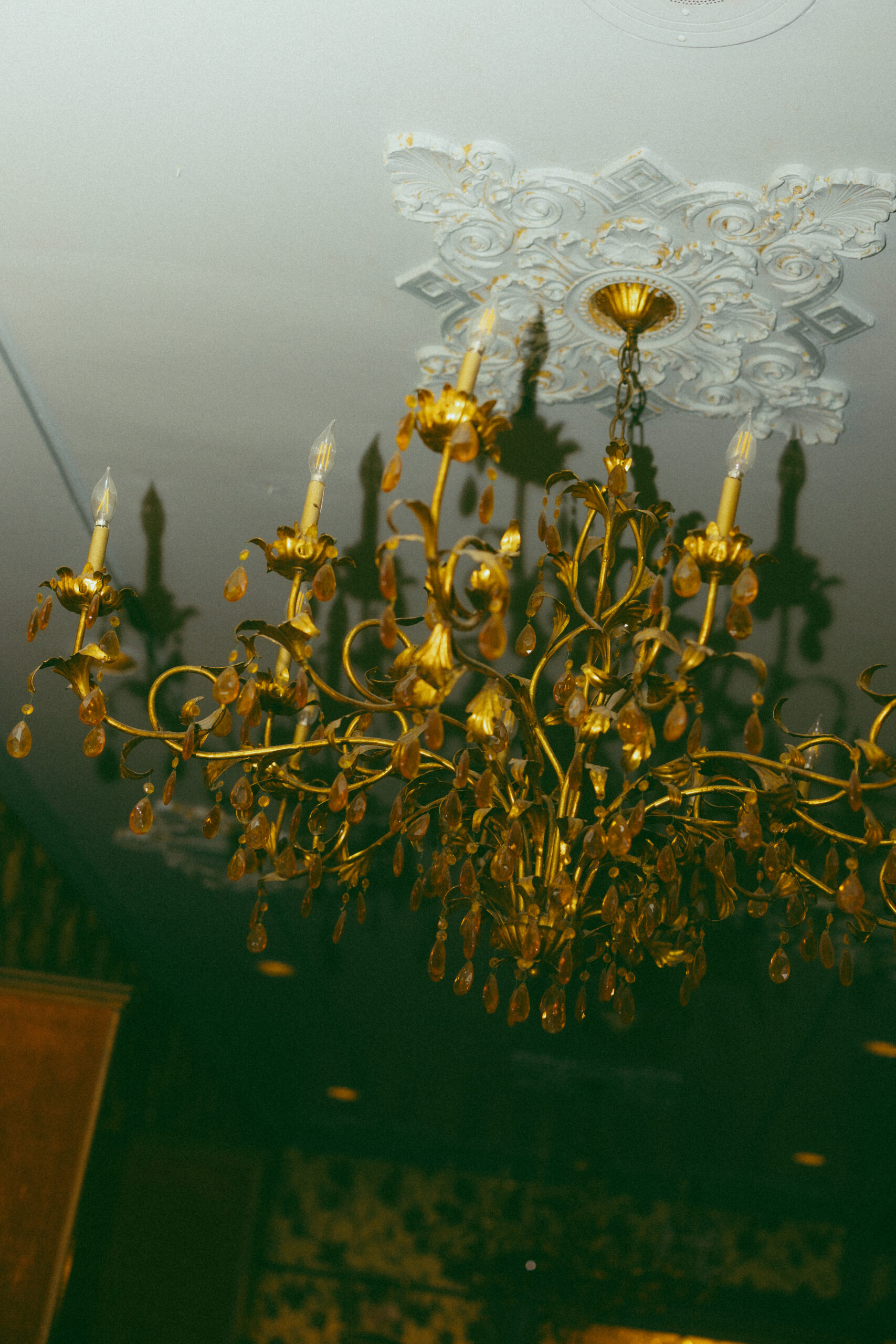 Western wedding reception dinner at the historic Eklund Hotel in Clayton, NM.