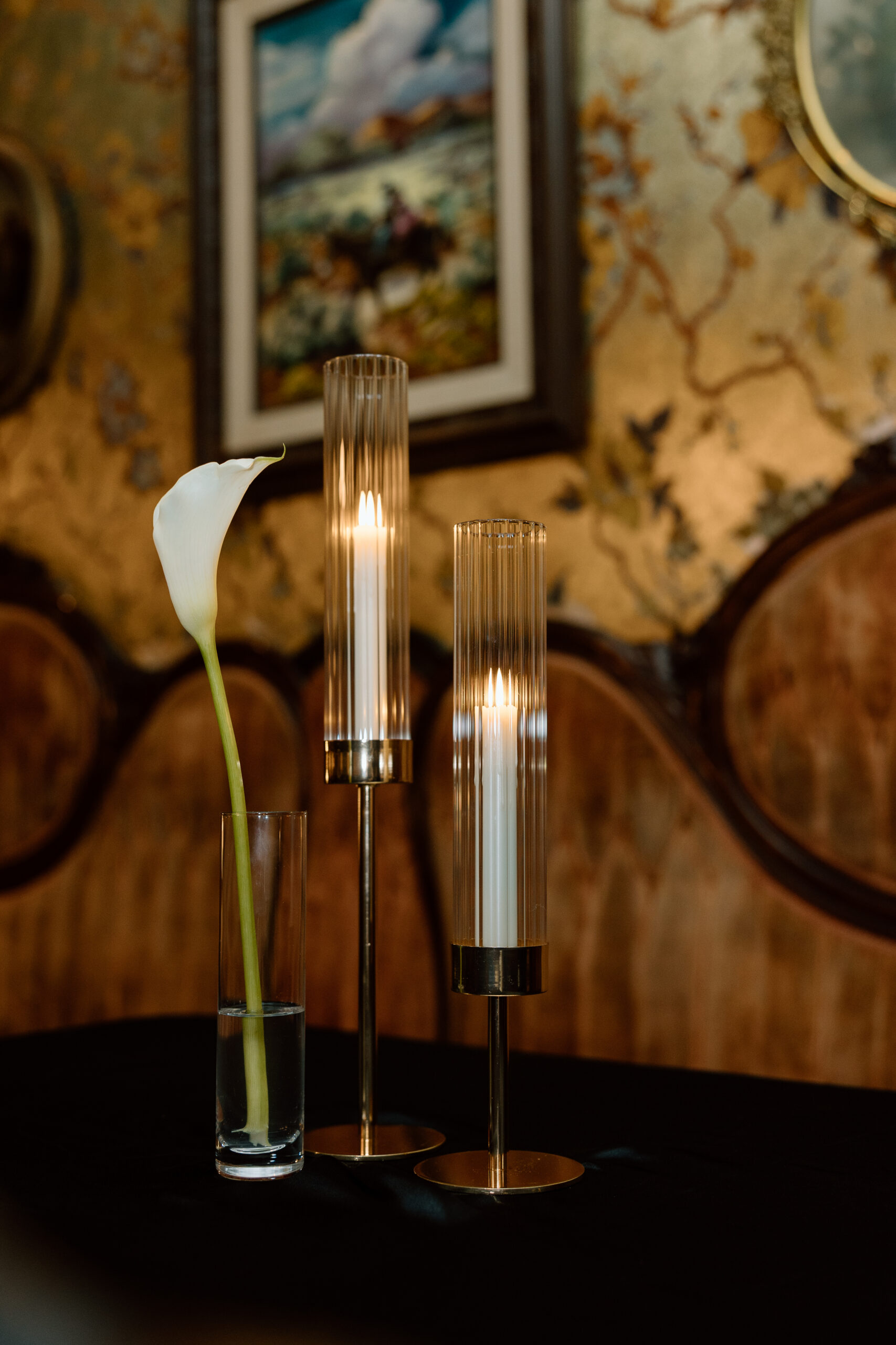 Western wedding reception dinner at the historic Eklund Hotel in Clayton, NM.