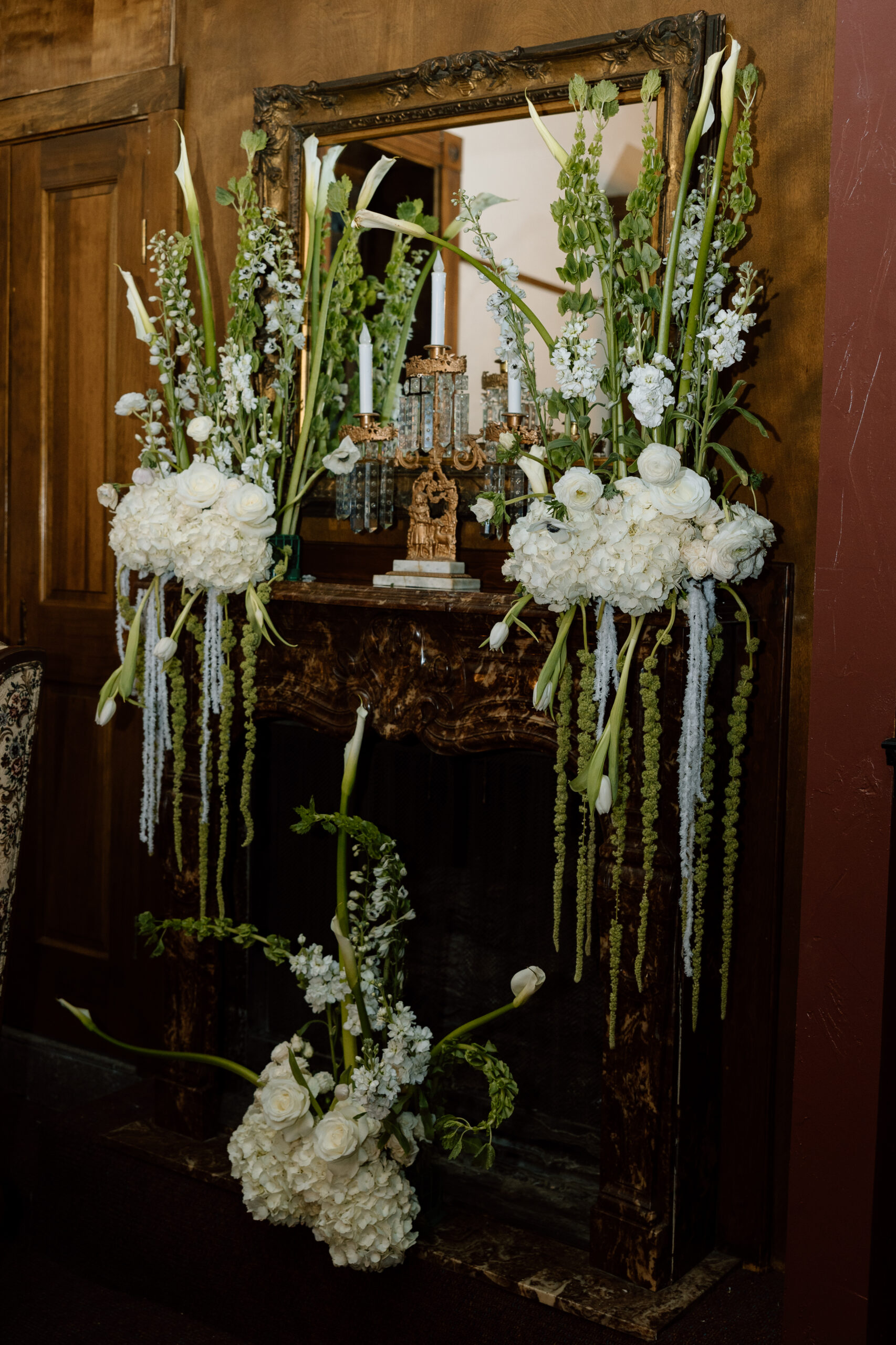 Western wedding reception dinner at the historic Eklund Hotel in Clayton, NM.