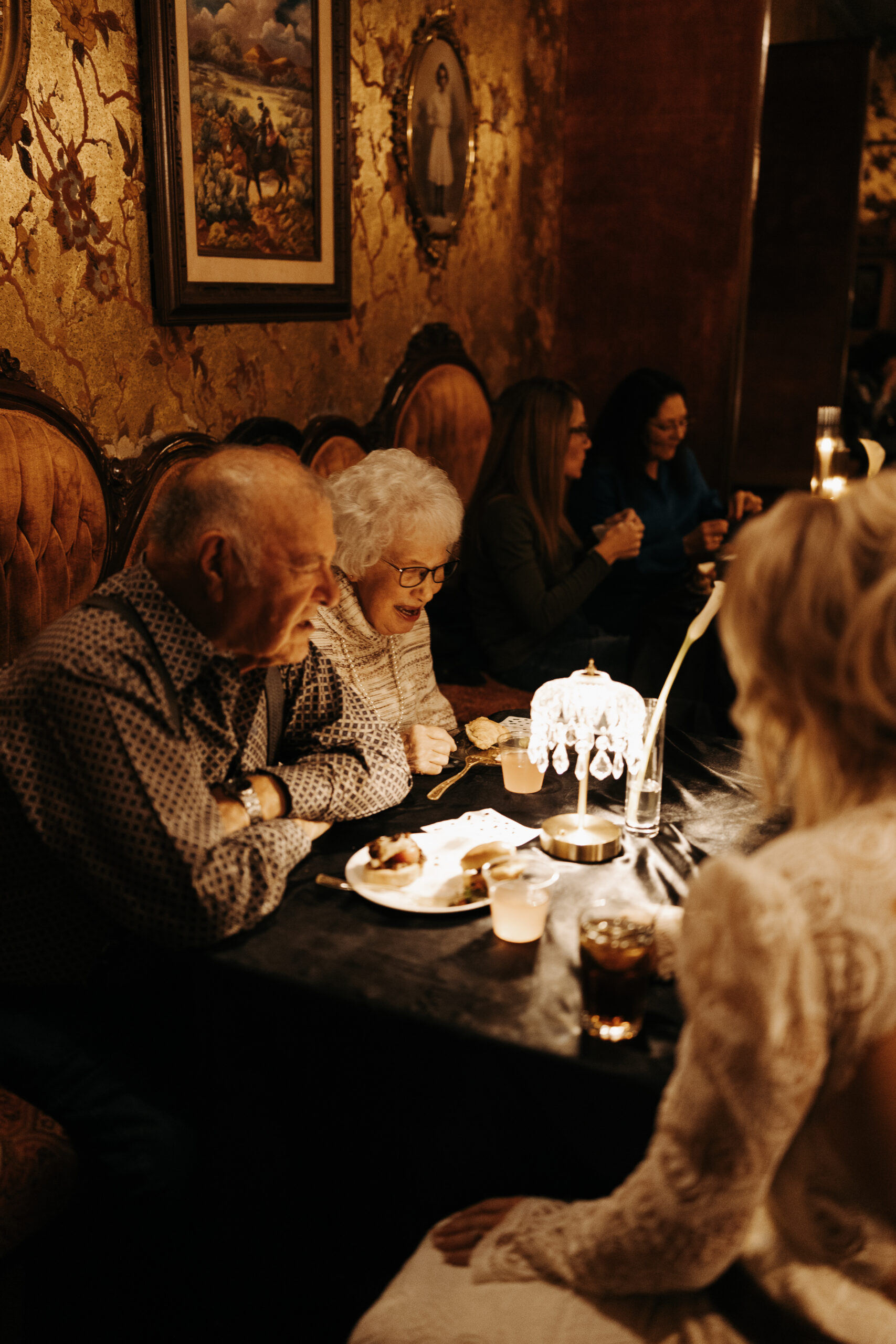 Moody wedding reception at Hotel Ecklund in Clayton, NM. 