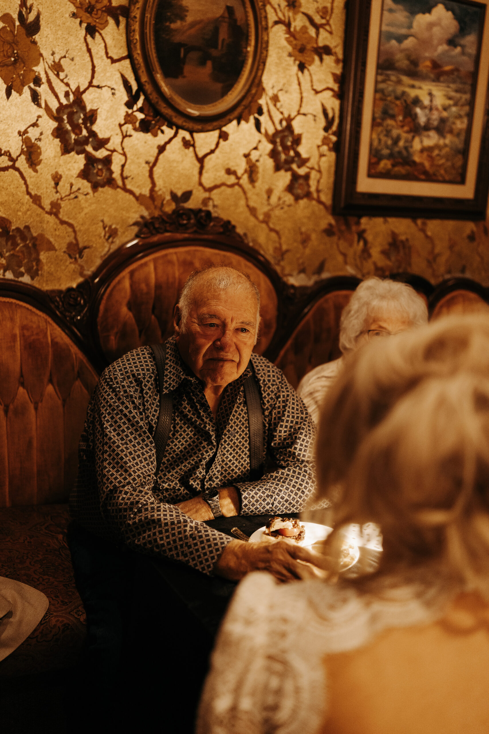 Moody wedding reception at Hotel Ecklund in Clayton, NM. 