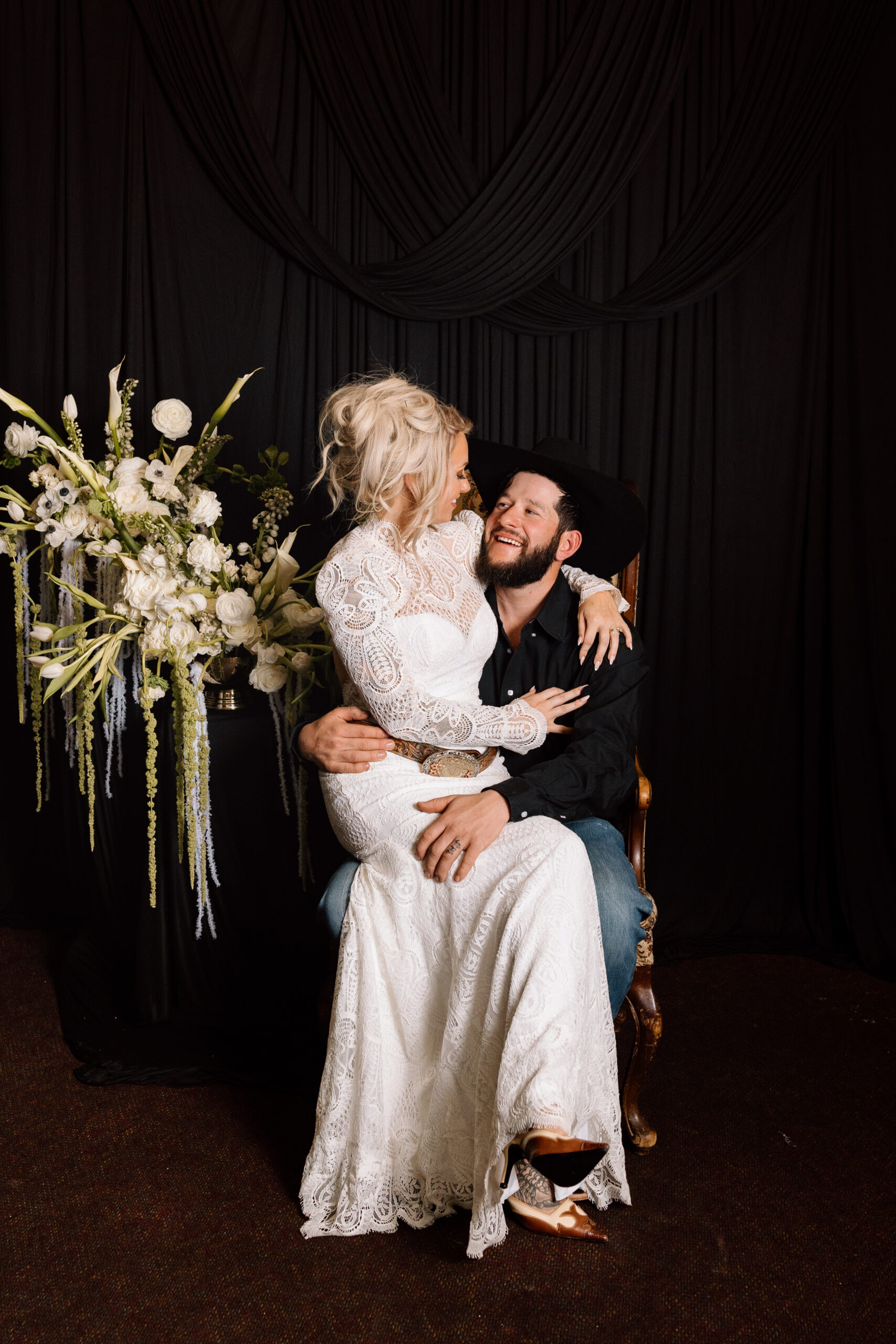 Moody wedding reception at Hotel Ecklund in Clayton, NM. 
