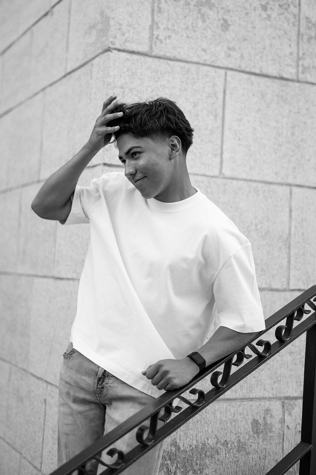 Senior portrait session in downtown Amarillo