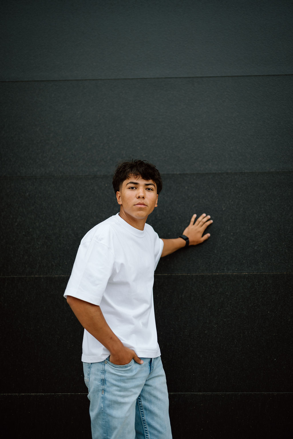 Senior portrait session in downtown Amarillo