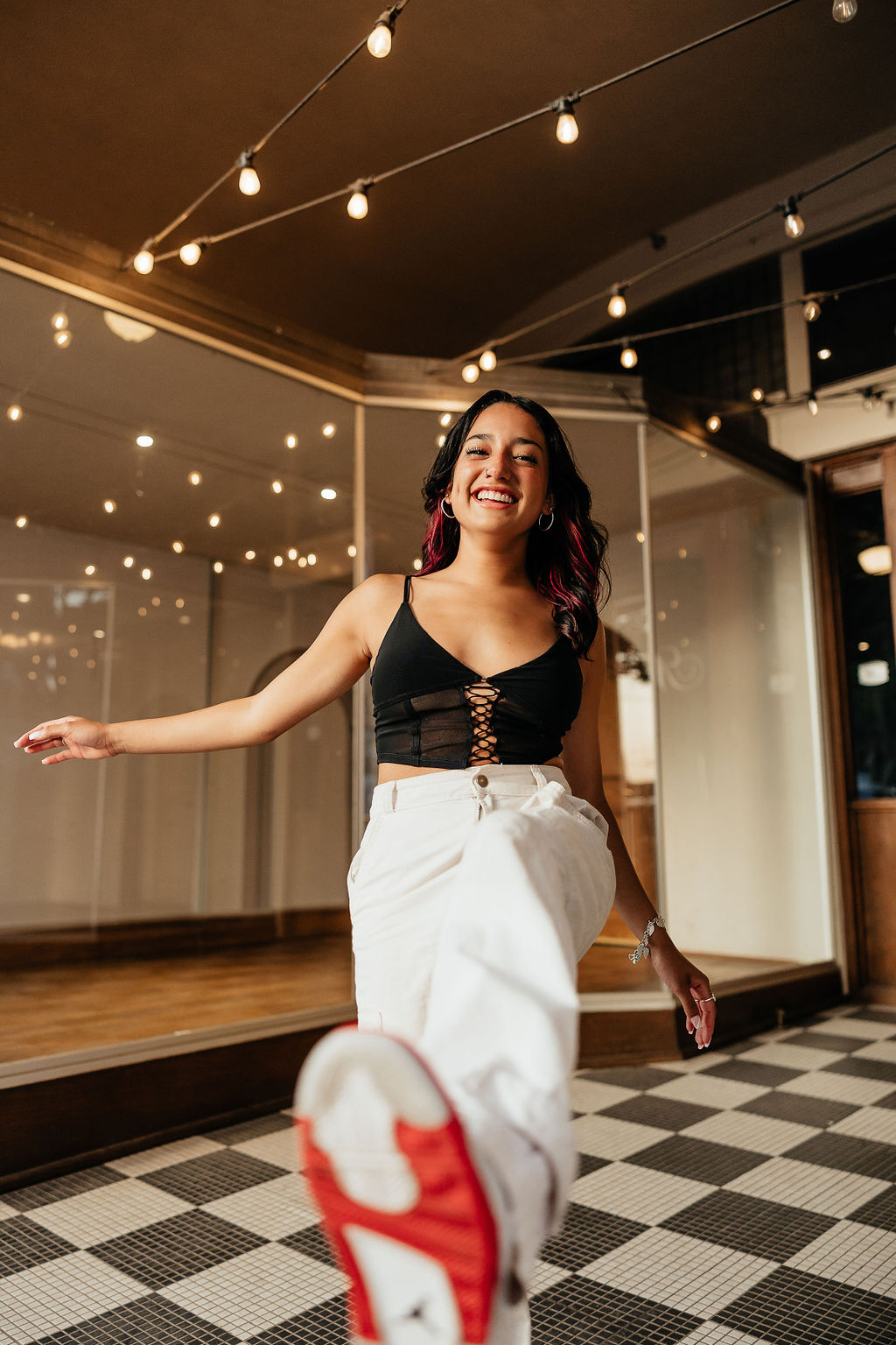 Senior portrait session in downtown Amarillo