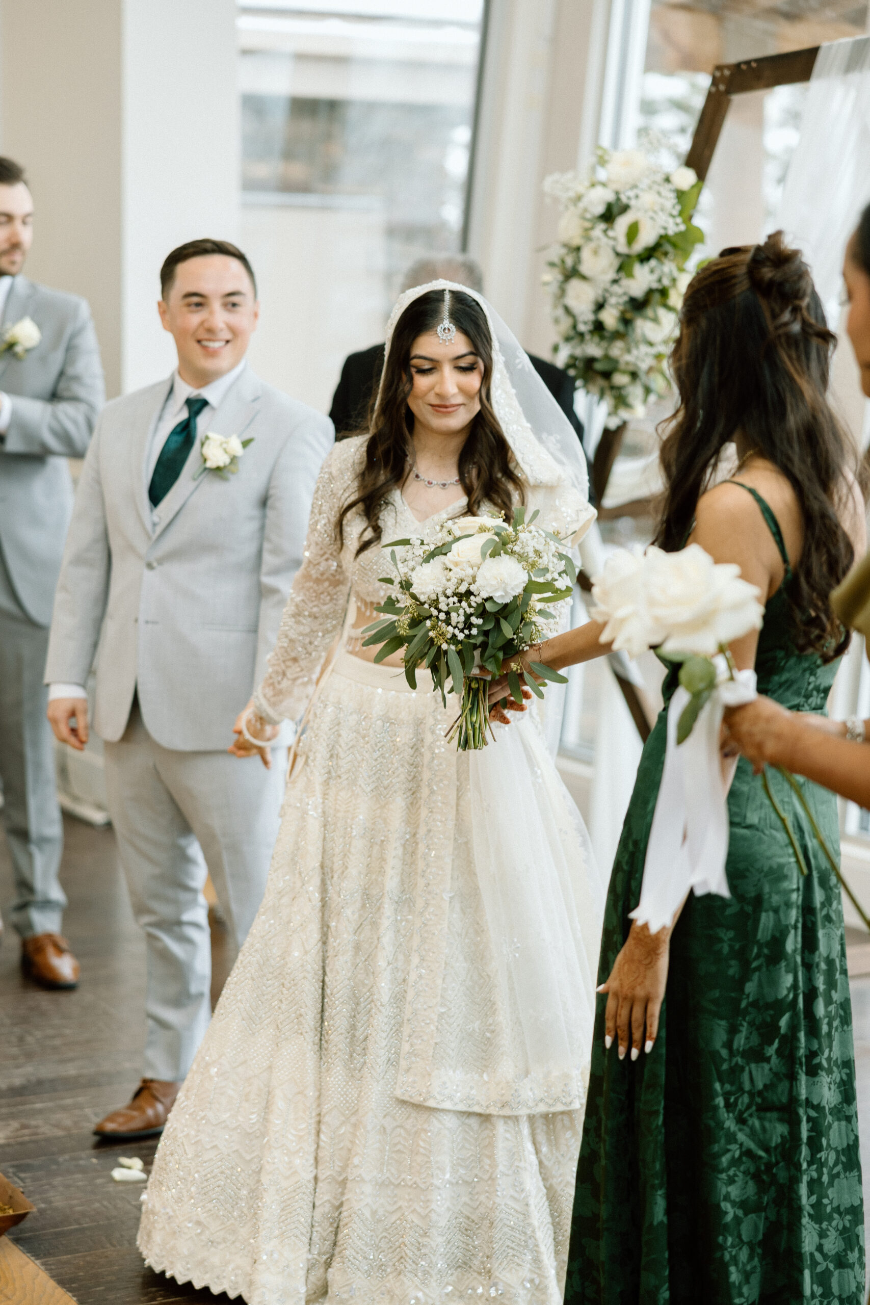Candid emotional moments during a Colorado wedding ceremony.