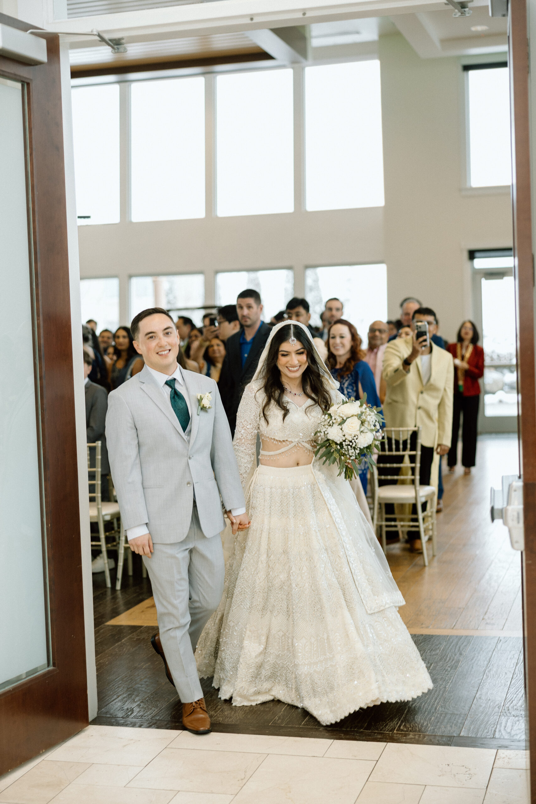 Candid emotional moments during a Colorado wedding ceremony.