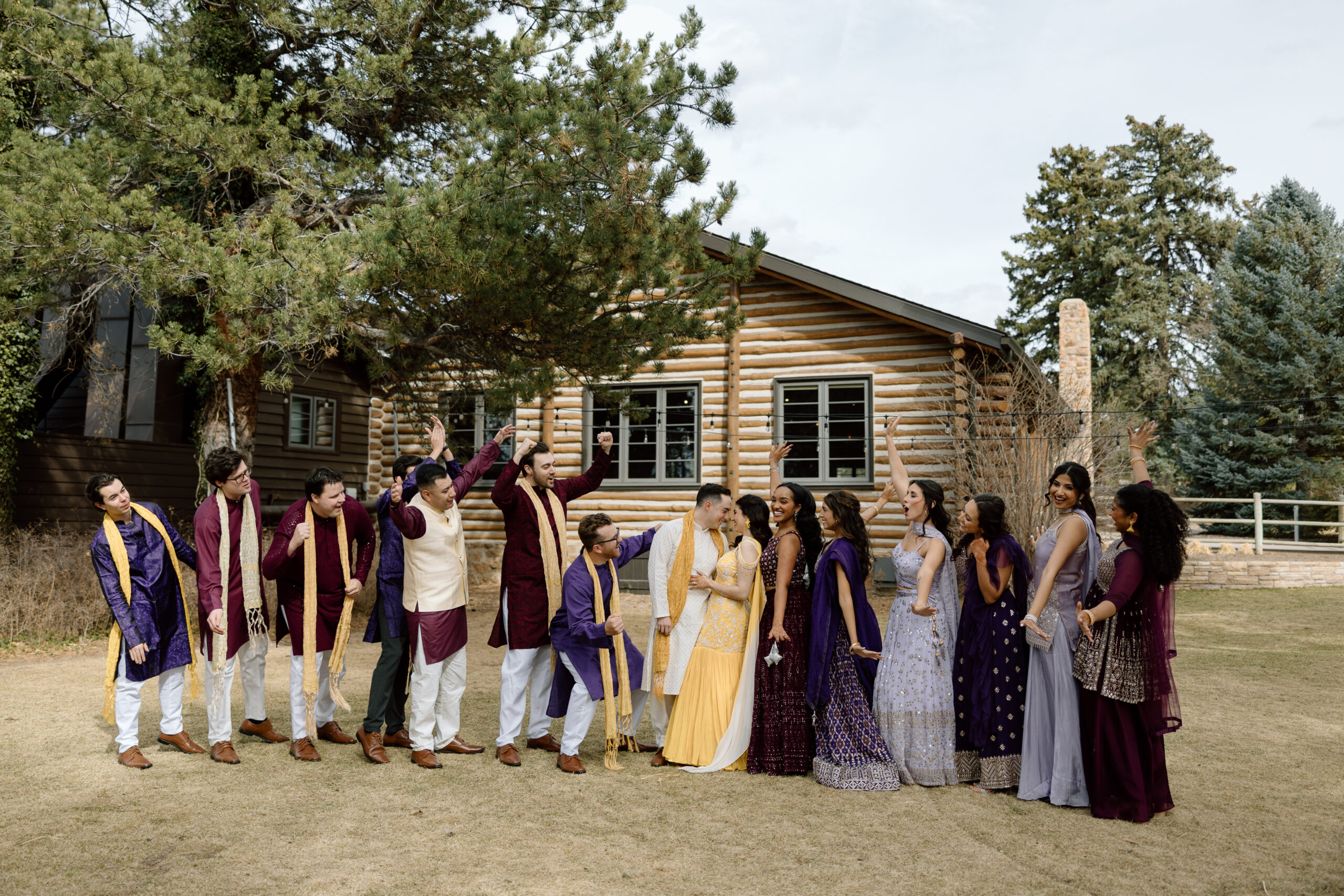 Wedding party portraits in Denver, Co