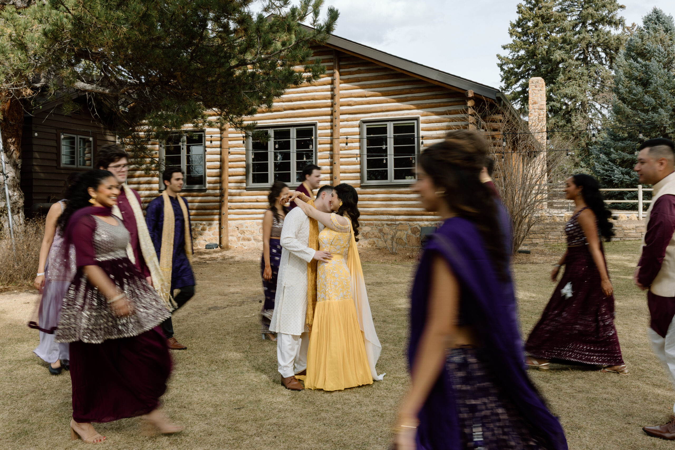 Candid documentary-style photography of a wedding party in Littleton, Colorado.