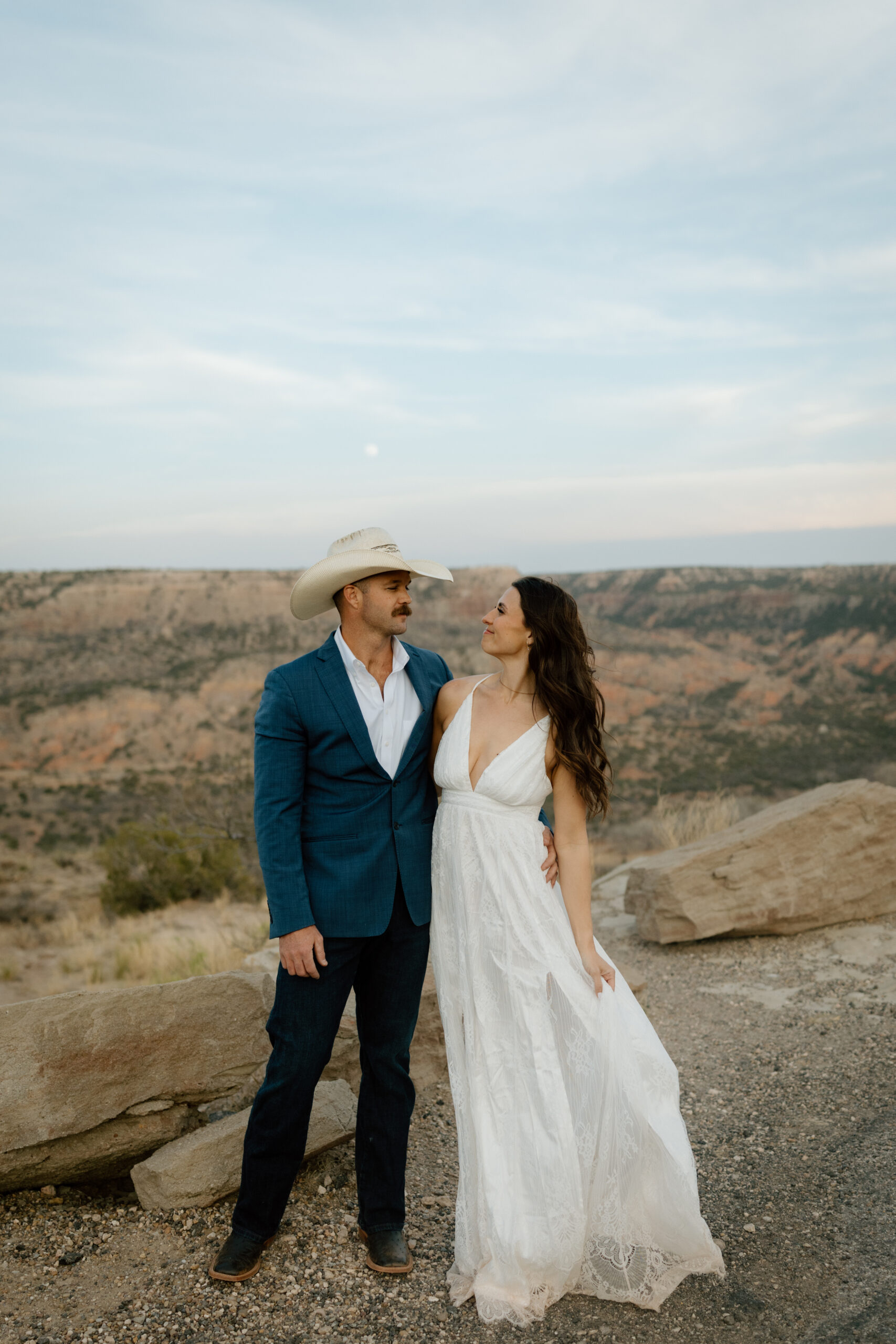 Romantic canyon engagement session in Palo Duro Canyon State Park