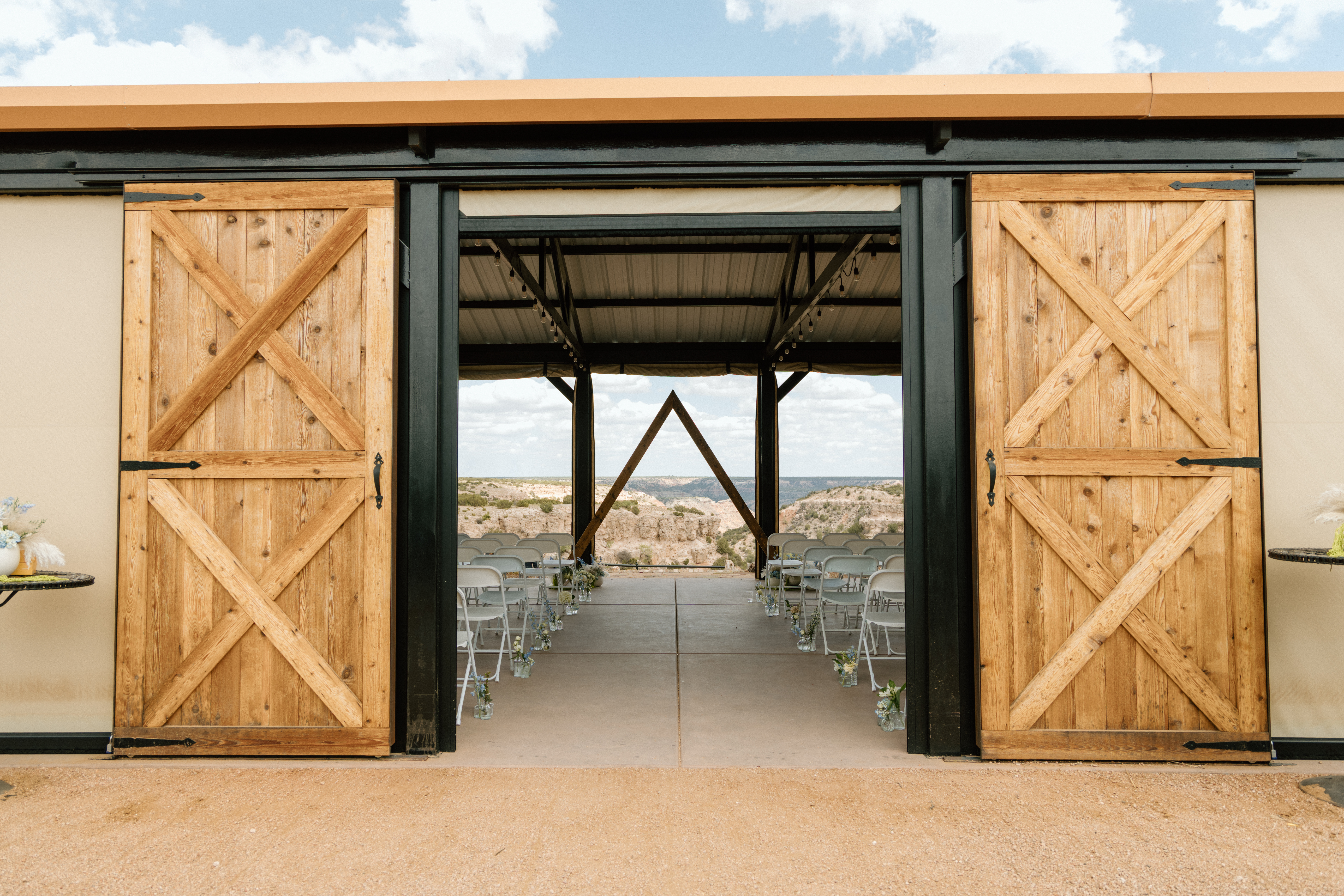 Tres Vientos Venue overlooking Palo Duro Canyon near Canyon Texas