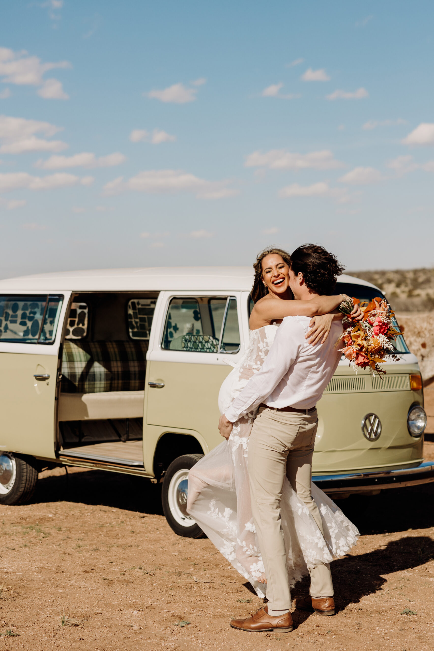 Bride and Groom portraits at Sad Monkey Hall in Canyon TX